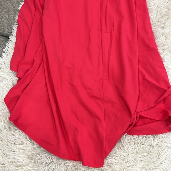 Susana Monaco strapless seamed high low dress watermelon - Picture 7 of 7